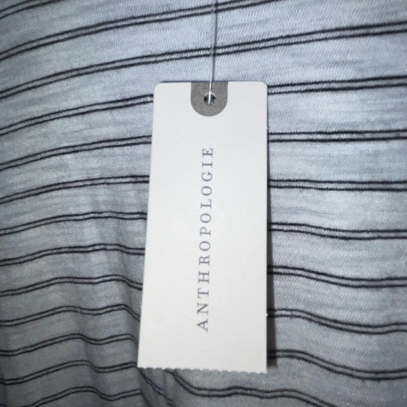 T.La Anthropologie Off White Striped Montel Keyhole Tunic Women’s Size XS NWT - Picture 6 of 7